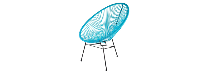 fauteuil acapulco turquoise
